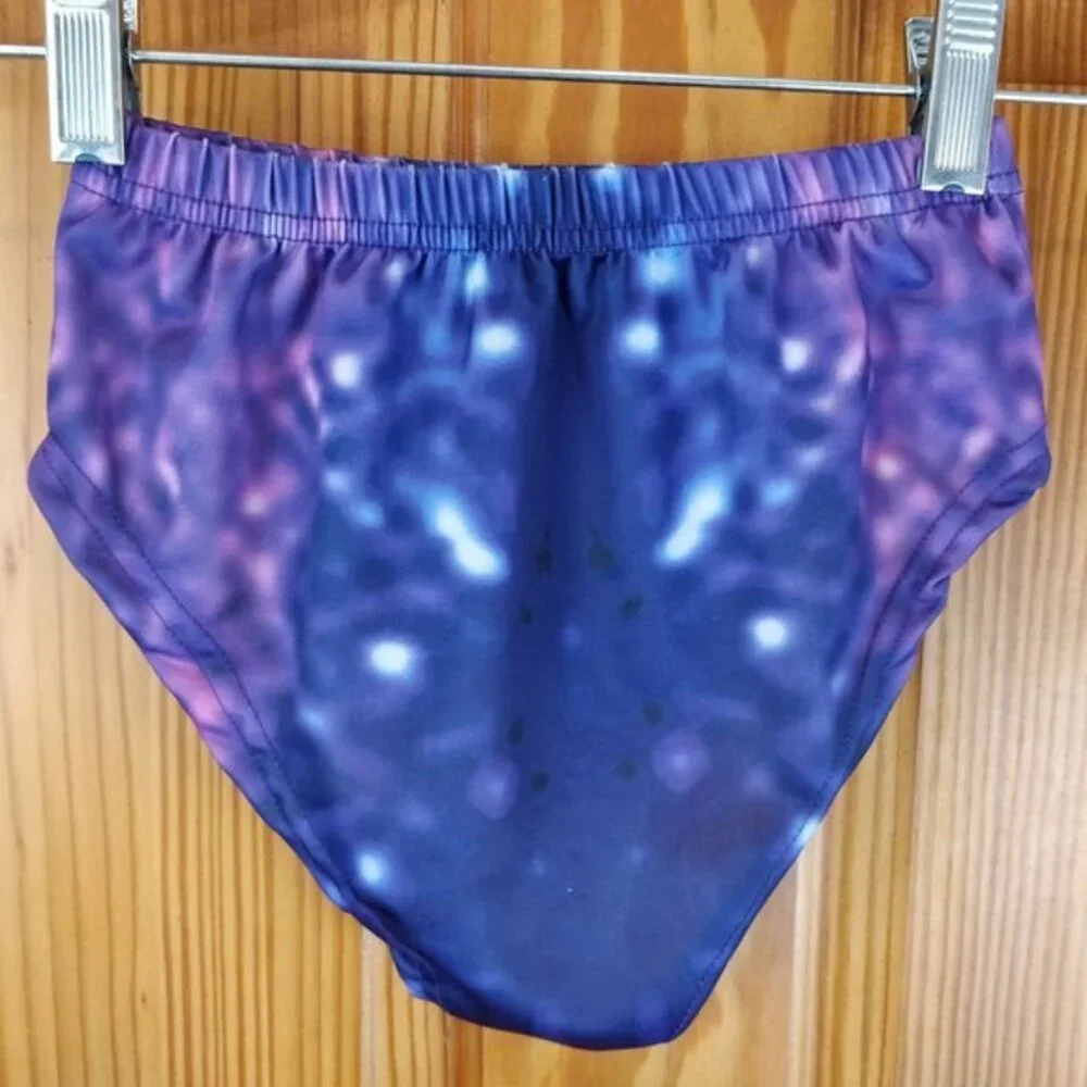 Galaxy Print Girls Kids Swim Bottoms Unbranded 140